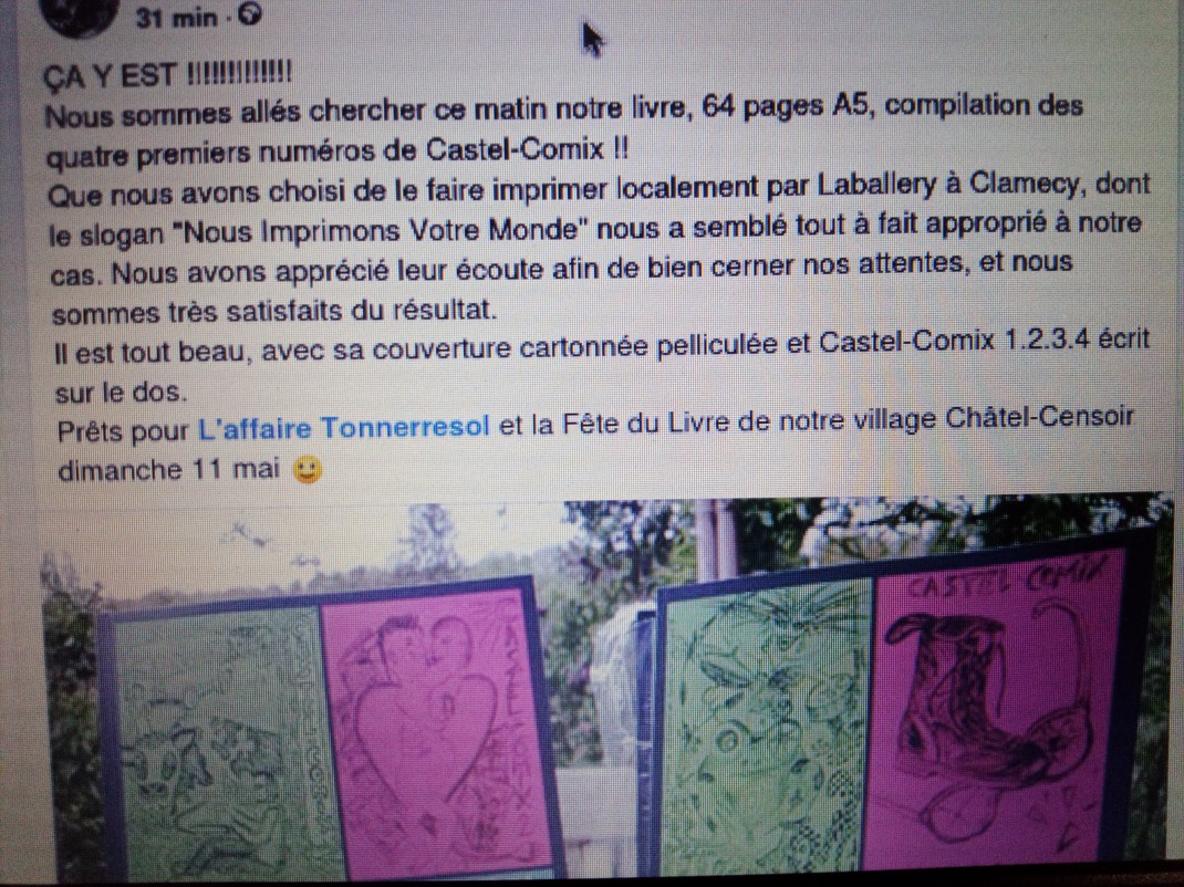 Castel-Comix, fanzine micro-édition alternative underground dans l Yonne So L air et Lo Canal